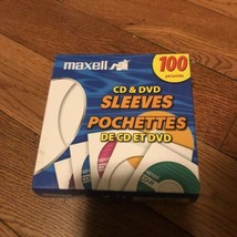 Maxell CD/DVD Sleeves, White, 100pk 190133 - $14.03