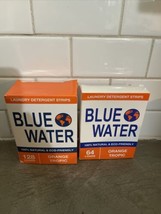 Blue Water Laundry Detergent Sheets 128+64 Natural Eco Friendly Orange T... - £8.17 GBP