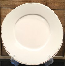 Vietri Lastra White Melamine Dinner Plate 11&quot; - £17.21 GBP