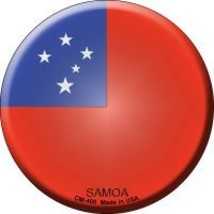 Samoa  Novelty Metal Mini Circle Magnet CM-400 - $12.95