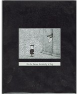 Edward Gorey - Matted Book Plate Print - H is for Hector - $35.00