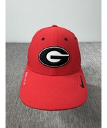 Georgia Bulldogs Hat Cap Flex S/M Red Nike Dri Fit Legacy 91 Football Go... - $19.79