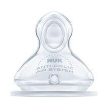 NUK First Choice+ 0-6mths Silicone Teat with Small Feed Hole (2 pack)  - $12.00