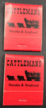 2 Cattlemans Steaks Seafood Restaurant Matchbook Las Cruces NM Full 20 Unstruck - £7.32 GBP