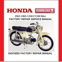 1963-1965 HONDA C200 CT200 Factory Service Repair Manual - $20.00