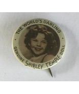 Vintage Shirley Temple Pinback Button Whitehead Hoag Newark Full Paper o... - €21,56 EUR