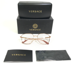 Versace Eyeglasses Frames MOD. 1281 1412 Rose Gold Oversized Large 56-18... - $126.01