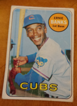 1969 Topps Card Ernie Banks  # 70 - Chicago Cubs Center crease G - £6.18 GBP