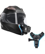 Helmet Chin Mount, Motorcycle Helmet Strap Compatible with GoPro Hero 10... - £34.88 GBP