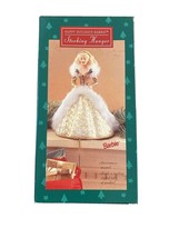 NEW Hallmark Happy Holidays Barbie Stocking Hanger Rare Collectible Gold Gown - £14.25 GBP
