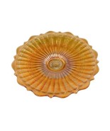 Fenton Stippled Rays with Scale Band Marigold Carnival Glass Plate Antiq... - £31.10 GBP