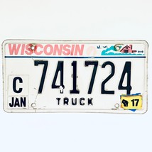 2017 United States Wisconsin Dairyland Truck License Plate C 741724 - £13.13 GBP