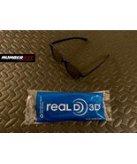 2x REAL D 3D GLASSES BLACK FRAME Movies &amp; TV Screen 1 NEW 1 Used - $12.86