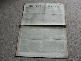 The Portage Sentinel -Ravenna, Ohio-Wednesday, July 27,1853 Newspaper. R... - £53.41 GBP