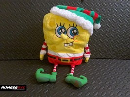 2014 Macy&#39;s Christmas Nickelodeon Spongebob Squarepants Plush Xmas Elf Doll 17in - £21.78 GBP