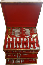 Chrysanthemum by Durgin Sterling Silver Flatware Set Service 300 Pieces Massive - £47,368.63 GBP