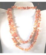 Chip Style Endless Strand Natural Gemstone Necklace &amp; Bracelet In Box - $16.79