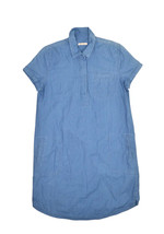 Barbour Littlehaven Dress Womens US 4 Blue Striped Short Sleeve Midi Cot... - £25.12 GBP