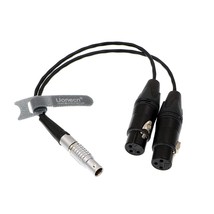 10 Pin To Dual Xlr 3 Pin Female Plug Breakout Cable For Atomos Audio Sp Cable Fo - £95.84 GBP