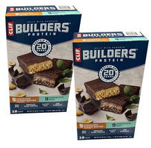 2 Packs Clif Builders Chocolate Mint and Peanut Butter Protein Bar  Pack, 18 ct - £45.60 GBP