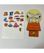 Snoopy &amp; Belle Colorform Sheet Board w/ 18 Pieces 1965 United Feature Sy... - $16.98