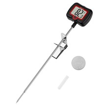 8&quot; Long Probe Candy Thermometer with Pot Clip Rotating Display High Accu... - £26.91 GBP