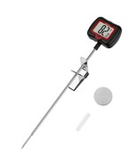 8&quot; Long Probe Candy Thermometer with Pot Clip Rotating Display High Accu... - £26.59 GBP