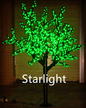 6ft Green 864pcs LEDs Outdoor Cherry Blossom Christmas Tree Light Waterp... - £344.22 GBP