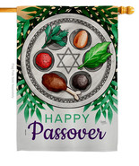 Joyous Passover House Flag 28 X 40 Double-Sided Banner - £29.55 GBP