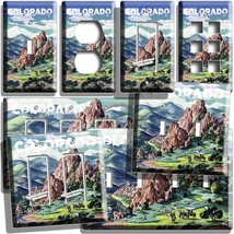 COLORADO MOUNTAINS LIGHT SWITCH OUTLET WALL PLATES VINTAGE POSTER ART HO... - $10.99+