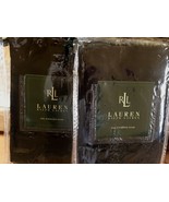 New Ralph Lauren 100% Linen Black Solid Standard Tailored Shams Pair-2 - €60,00 EUR