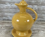 Vintage Homer Laughlin Fiesta Ware Original Yellow Carafe with Lid - See... - $98.95