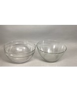 Lot Of 2 Clear Glass Arc/Arcoroc Bowls - France - $26.94 CAD