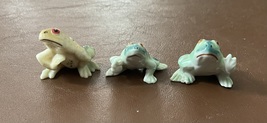 Vintage Bone China Miniature Waving Frogs. Made in Japan. Lot of 3 - £11.99 GBP