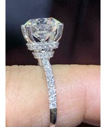 1.35Ct Round Cut White Diamond 925 Sterling Silver Designer Engagement Ring - $104.00