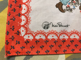 Vtg Cttn Hanky Handkerchief Miss Petticoat School Boy &amp; Girl Roth International  - £13.85 GBP