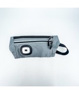 Night Scope Outdoor LED Sling Bag Reflective Zippers Charcoal USB Charging - $19.30