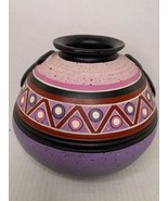 Elias Regin Tonala Mexico Handcrafted Folk Art Pottery Vase Aztec Southw... - £43.26 GBP