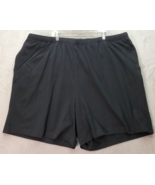 KINGSIZE Shorts Mens Big 4XL Black 100% Cotton Pockets Elastic Waist Dra... - $452.22 MXN
