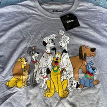 NWT Disney Dogs Shirt Size Medium Pluto 101 Dalmations & Lady And The Tramp - $14.80