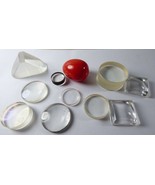 Antique VTG Lot of 11 pc set Magnifying Glass Lens Egg Prism Watch face ... - £59.35 GBP