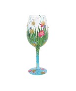 Lolita Wine Glass Firefly 15 oz 9&quot; High Gift Boxed Collectible Hand-Pain... - £31.28 GBP