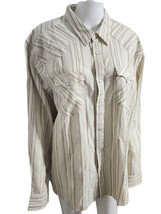 NEW Levi&#39;s Shirt Womens XXL The Western Standard Fit Pearl Snap Striped ... - $34.95