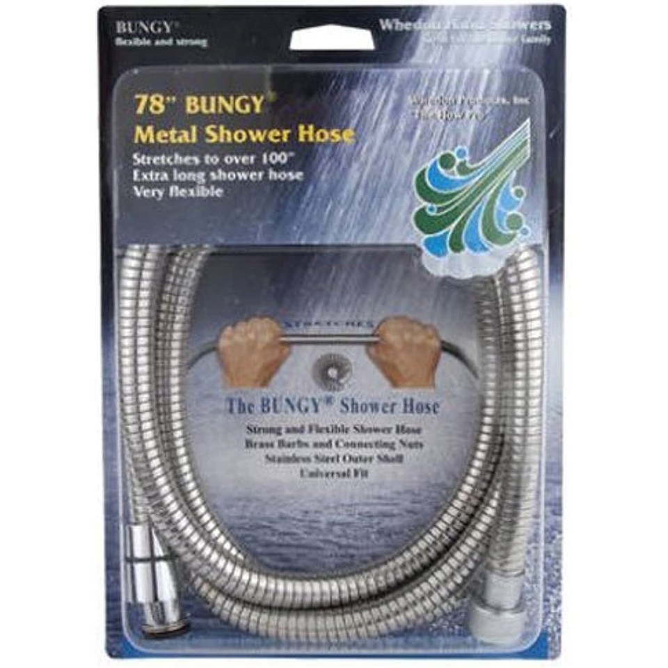 Whedon Products 78&quot;-100&quot; Metal-Stretch Shower Hose Af206c - $34.92