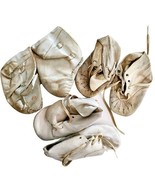 1890-1930s Baby Infant Shoes Lot Of 6 Victorian Fashion For Dolls &amp; Craf... - $68.37 CAD