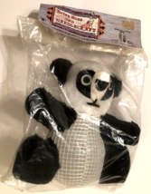 BETSY ROSS Own Needlecraft 9.5&quot; White Black Panda Bear  Plush RN 22123 V... - $17.95