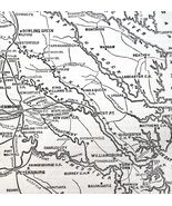 Map 1866 Civil War Rival Routes To Richmond Victorian Military Rebellion... - $733.58 MXN