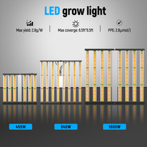 Phlizon FD4500 FD6500 FD1000W LED Grow Light Full Spectrum Commercial Greenhouse - £116.86 GBP+