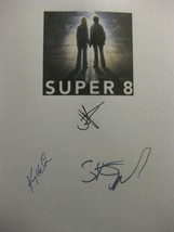 Super 8 Signed Film Movie Screenplay Script X3 Autograph J.J. Abrams Kyle Chandl - £15.97 GBP