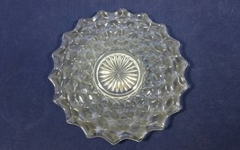 Vintage Fostoria American Clear Pressed Glass Dish 7 1/2 Inch Salad Plate (8) - £76.63 GBP